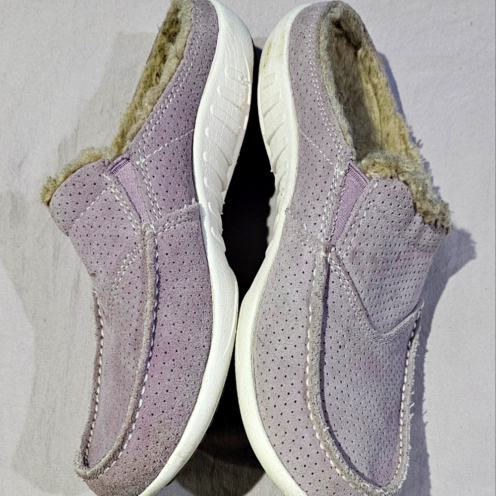 Spenco Plush Clog Mule shoes 7.5 LavenderSlip-on Slip Resistant Arch support